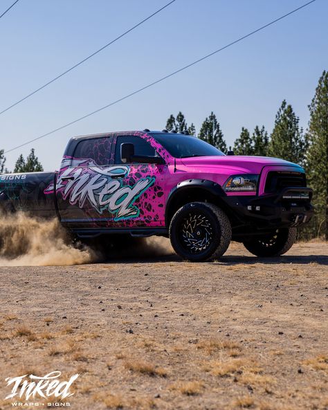 Kickin' up dirt in the Inked Wraps truck🔥  See our work!👇  🌐 InkedWraps.com . . . #wraps #inked #inkedwraps #3m #averydenison #kpmf #arlon #arlongraphics #vinylwrapper #layednotsprayed #dailywraps #slayincolor #paintisdead #spokanewraps #pwnwraps Wrapped Trucks, Box Truck Wrap Design, Truck Wrap Design, Camo Wrap Truck, Company Vehicle Wraps, Truck Wrap, Work Truck, Christmas Crafts Decorations, Decor Crafts