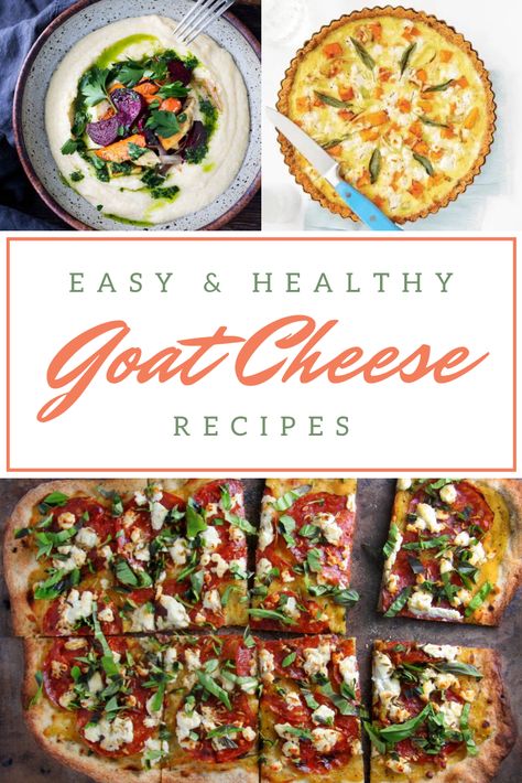 Vegetarian Recipes With Goat Cheese, Dinners With Goat Cheese, Healthy Goat Cheese Recipes, Goat Cheese Recipes Dinner, Rad Diet, Creamy Goat Cheese Pasta, Goat Cheese Polenta, Goat Cheese Pesto, Goats Cheese Flatbread