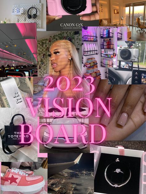 Cosmetology Vision Board Ideas, Nail Vision Board, Wig Influencer Vision Board, Cosmetology Vision Board, Baddie Vision Board, Nail Tech Vision Board, Creator Director, Life Coach Marketing, Vision Ideas