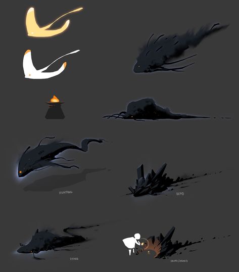 Dark Creature Stages Art - Sky: Children of the Light Art Gallery Sky Cotl Creatures, Sky Children Of The Light Concept Art, Sky Cotl Concept Art, Sky Children Of The Light Oc, Sky Creatures, Sky Children Of The Light, Dark Creatures, Sky Cotl, Child Of Light