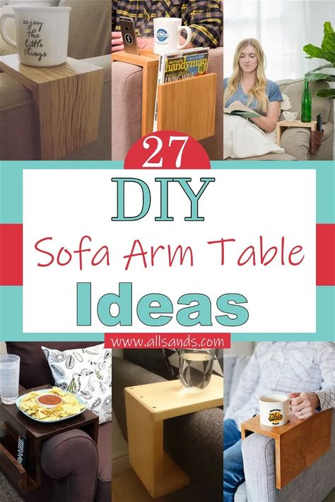 Couch Armrest Table Diy, Sofa Arm Table Diy, Diy Sofa Arm Table, Couch Arm Table Diy, Diy Couch Table, Couch Tray, Couch Arm Table, Arm Rest Table, Sofa Arm Table