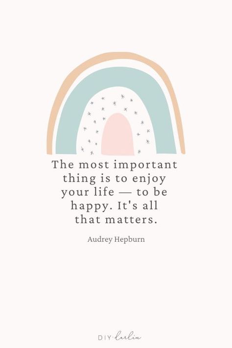 The Most Important thing is to enjoy your life - to be happy. It's all that matters.  #inspirationalquote #positivityquote #selflovequote Happiest Quotes, Positive Quotes For Life Happiness, Some Beautiful Quotes, Quotes About Happiness, Motivation Positive, Feel Good Quotes, Life Quotes Love, Cs Lewis, Happy Words