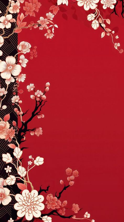 Chinese new year background backgrounds graphics pattern. | premium image by rawpixel.com / Adjima Chinese New Year Background Wallpapers, Sanrio Lunar New Year, Chinese Background Aesthetic, Tet Holiday Background, Red Chinese Background, Lunar New Year Wallpaper, Lunar New Year Background, Chinese New Year Graphic Design, New Years Wallpapers Aesthetic