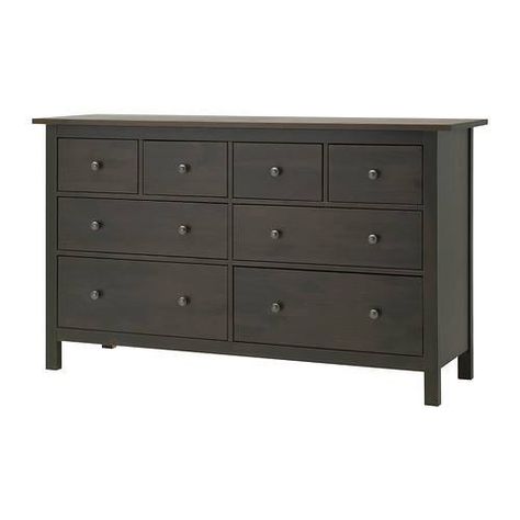 HEMNES lightens up - IKEA Hackers Ikea Solid Wood, Hemnes Drawers, Ikea Hemnes Cabinet, Ikea Bedroom Storage, Ikea Hemnes Dresser, Hemnes Dresser, Bedroom Storage Chest, Ikea Dresser, Black Dressers