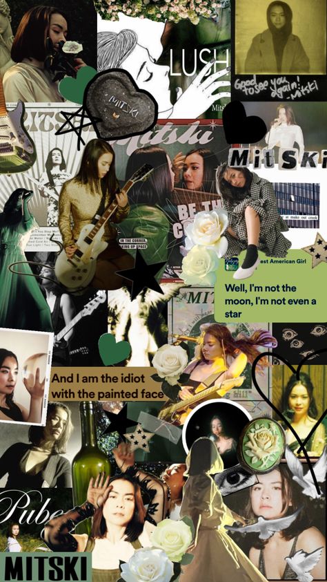 #mitski #lush #bethecowboy #music #indie #vibes #stargirl Mitski Wallpaper Iphone, Indie Music Wallpaper, Mitski Collage, Lush Poster Mitski, Mitski Poster, Vintage Music Posters Mitski, Mitski Wallpapers, Iphone Wallpaper Lyrics, Mitski Collage Wallpaper