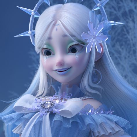 Disney Princess Oc, Princess Oc Art, Ice Oc, Ice Character, Disney Oc, Princess Oc, Winter Character, Character Modelling, Ice Girls