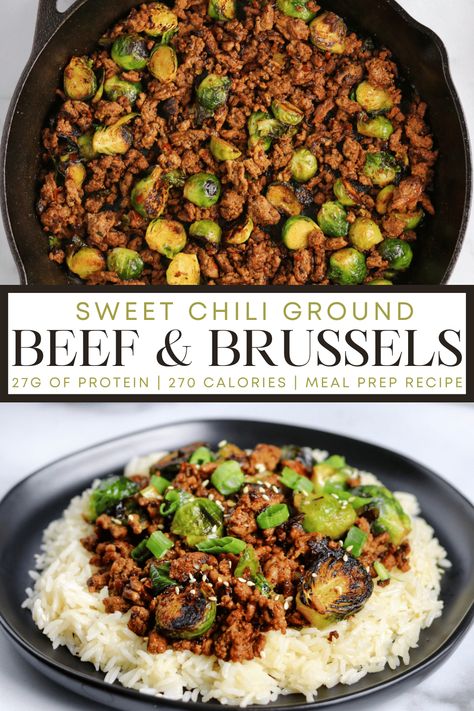 Chili Ground Beef, Meal Prep Menu, Ground Beef Chili, Sprouts Recipe, Chicken Healthy, Simple Meals, Dinner Recipes For Family, Macro Meals, Ground Beef Recipes For Dinner