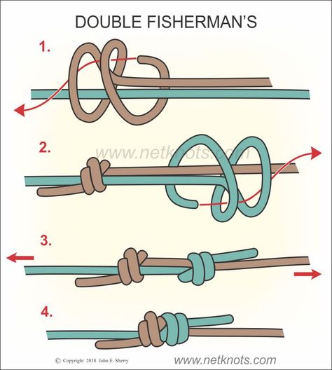 Fishermans Knot, Knots Guide, Knots Diy, Bracelets Handmade Diy, Rope Knots, Bracelet Craft Diy, Jewelry Knots, Diy Bracelets Easy, Bracelet Knots