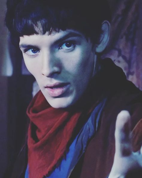 Merlin Using Magic, Merlin Colin Morgan, Instagram Site, Bbc Merlin, Arthur Pendragon, Colin Morgan, King Arthur, Dark Wallpaper, Art Reference Photos