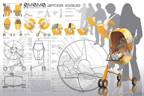 Stroller Design, Bionic Design, Industrial Design Sketch, Kawaii Room, Baby Stroller, Creative Advertising, Design Sketch, Figure Drawing, Industrial Design