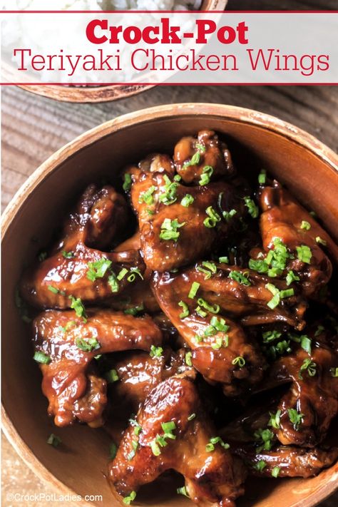 Easy Crock-Pot Teriyaki Chicken Wings for Any Occasion Crockpot Boneless Chicken Wings, Crockpot Teriyaki Chicken Wings, Slow Cooker Teriyaki Chicken Wings, Whole Chicken Wings Crockpot, Teriyaki Chicken Wings Crock Pot, Crockpot Chicken Wings Easy Crock Pot, Crock Pot Wings Recipe, Crockpot Wings Slow Cooker, Crockpot Chicken Wings Recipes