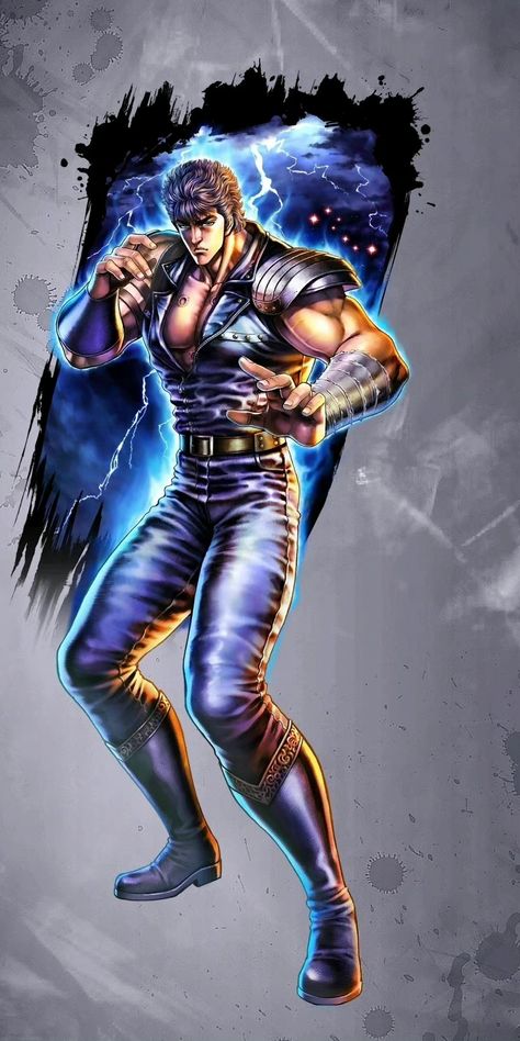 Kenshiro Wallpaper, Ken Shiro, Apocalypse Armor, Tetsuo Hara, Martial Arts Manga, School Anime, Canva Fonts, Character Types, Manly Men