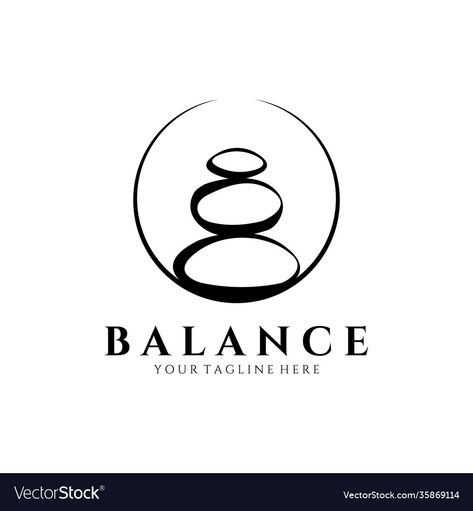 Stability Symbol Tattoo Ideas, Balance Logo Design Symbols, Relax Logo Design, Relax Symbol, Stability Symbol, Circle Illustration Design, Meditation Signs, Balance Logo Design, Relax Logo