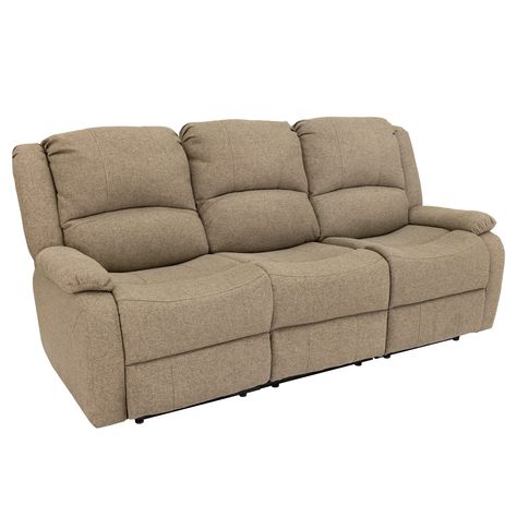 PRICES MAY VARY. Measuring 80" wide by 38" high by 30 1/4" deep, this recliner is a roomy addition that'll be sure to elevate your space. This reclining couch arrives in three boxes with the backs removed. This way, fitting the couch into your RV is a breeze. The installation is easy and quick, often taking people less than 10 minutes. Breathable- Unlike vinyl or leather, which can stick to you on a hot day or feel uncomfortable if you're sweating, the linen cloth will keep you cool and comforta Rv Recliners, Double Recliner, Camper Furniture, Reclining Couch, Rv Living Room, Rv Sofas, Rv Furniture, Wall Hugger Recliners, Sofa Recliner