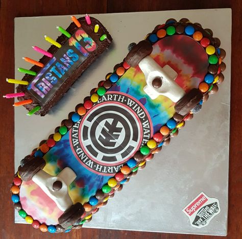 Skateboard Cake, Skateboard Party, 10 Cake, Skate Party, Picnic Party, 7th Birthday, Free Recipes, Birthday Cakes, Free Food