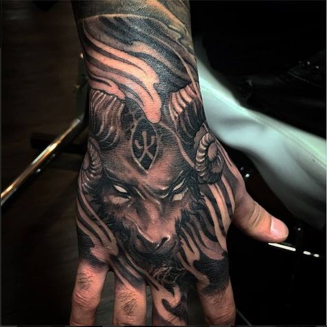 Asian Black and Grey Archives - Chronic Ink Aries Tattoo On Hand, Aries Tattoo Hand, Ram Hand Tattoo, Capricorn Hand Tattoo, Bull Hand Tattoo, Aries Hand Tattoo, Ram Tattoo For Men, Capricorn Tattoo For Men, Aries Tattoo For Men