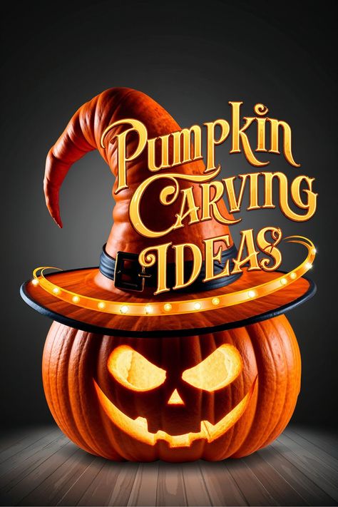 Discover how to carve mystical witch hat designs on your pumpkins for Halloween! These whimsical ideas make your decor stand out with unique, spooky charm. Ideal for beginners and experienced carvers alike! #HalloweenPumpkin #WitchHatPumpkin #HalloweenDIY Simple Pumpkin Faces, Pirate Pumpkin, Zombie Pumpkins, Pumpkin Carving Stencils, Carving Stencils, Pumpkin Stands, Decor Stand, Amazing Pumpkin Carving, Pumpkin Carving Designs