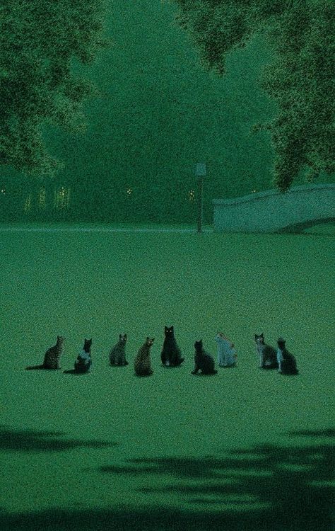 …Quint Buchholz’s Cat Paintings Quint Buchholz, Arte Peculiar, Dark Green Aesthetic, Fotografi Vintage, Slytherin Aesthetic, Cat Painting, Green Aesthetic, Surreal Art, Pretty Art