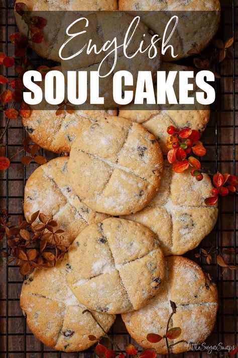 Soul Cakes from Shropshire Soul Cakes, Bonfire Night Food, Soul Cake, Souls Day, Uk Recipes, Scottish Recipes, All Souls Day, British Baking, All Saints Day