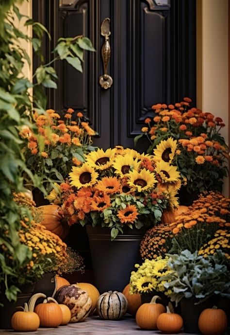 Porch Decor For Fall, Fall Porch Decorating Ideas, Fall Porch Ideas, Thanksgiving Decor Ideas, Fall Front Porch Decor Ideas, Porch Decorating Ideas, Neutral Fall Decor, Fall Festivities, Fall Front Porch Decor