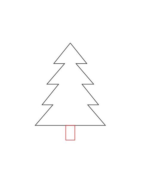 How to Draw a Christmas Tree Step by Step Christmas Tree Drawing Simple, How To Draw A Christmas Tree Easy, How To Draw A Christmas Tree, Xmas Tree Drawing, Simple Christmas Tree Drawing, Christmas Tree Drawing Easy, Christmas Tree Step By Step, Tree Drawing For Kids, Draw A Christmas Tree