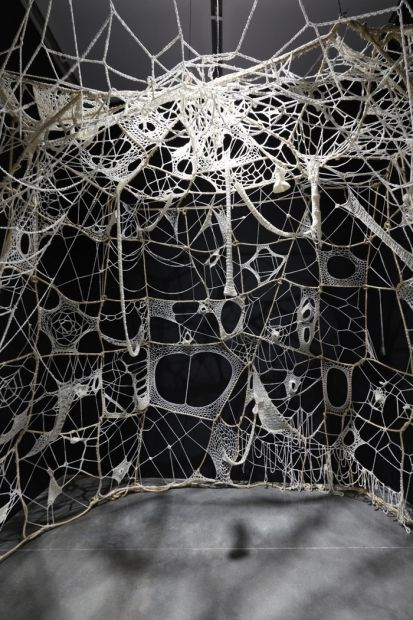 Art Fibres Textiles, Sculpture Textile, Fiber Sculpture, Protest Art, Institute Of Contemporary Art, Textile Sculpture, Spider Webs, Textile Fiber Art, Arte Inspo