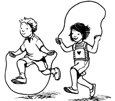 Your child would have to jump rope for 95 minutes to burn off  the 690 calories in a Chili and Cheese Foot Long Dog from Dairy Queen Jump Rope Games, Elementary Physical Education, Elementary Pe, Pe Activities, American Heritage Girls, Pe Ideas, Playground Games, Health And Physical Education, Pe Games