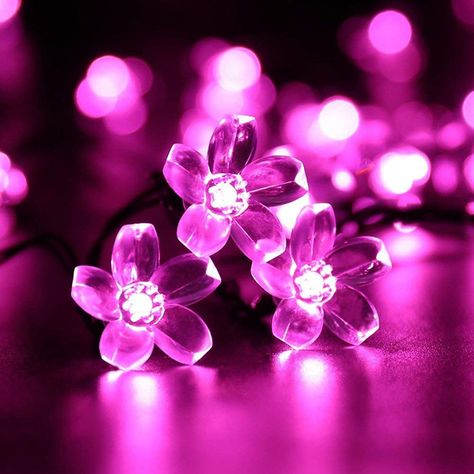 Christmas Lights Wedding, Wall Clock Luxury, Solar Flower, Led Flower, Solar String Lights Outdoor, Solar Fairy Lights, Solar Lanterns, Led Stripes, Cherry Blossom Flowers