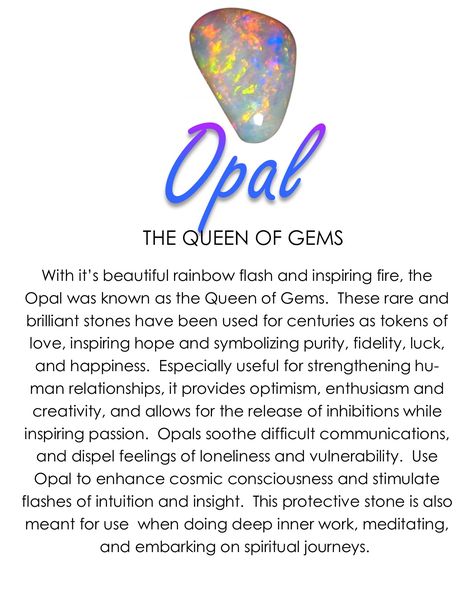 Opal Crystal Meaning, Opal Stone Meaning, Birth Month Symbols, Opal Meaning, Crystal Seashells, Crystal Healing Chart, Hidden Beauty, Crystals Healing Properties, Spiritual Crystals