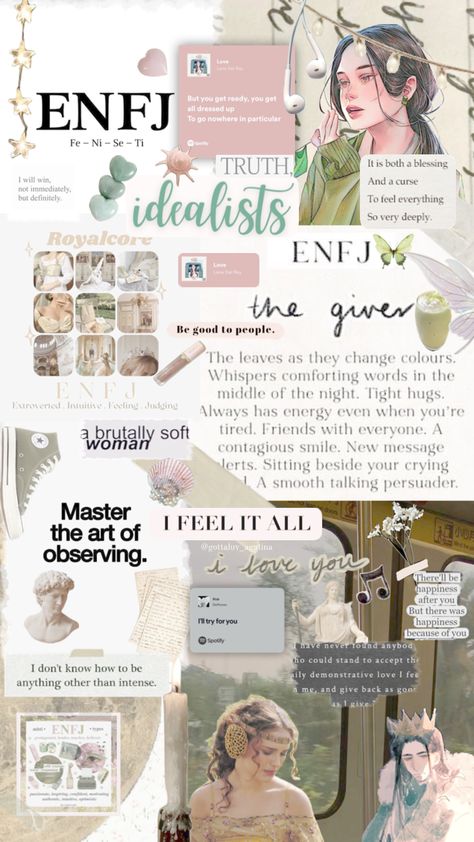 @gottaluv_agatina #enfj #mbti #wallpaper #art #quotes #nature #vibes #music #enfjaesthetic #theprotagonist Mbti Wallpaper, Enfj Personality, Mbti Zodiac, Mbti Charts, Enfj T, Pisces Personality, Bored Jar, Tight Hug, My Aura