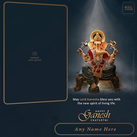 Happy Ganesh Chaturthi 2022 Greeting Cards Photo With Name Editing Ganesh Chaturthi Best Wishes, Ganesh Wishes, Ganesh Chaturthi Images Wishes, Ganesh Chaturthi Card, Ganesh Chaturthi Photos, Ganpati Invitation Card, Ganesh Chaturthi Greetings, Ganesh Chaturthi Wishes, Happy Ganesh Chaturthi Wishes