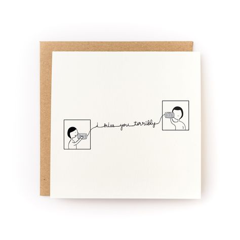 I Miss You Terribly Letterpress Card I Will Miss You Cards Diy, Missed You Card, I Miss You Cards For Him, I Missed You Card, I’ll Miss You Card, See You Soon Card, Minimalist Cards Handmade, Homemade Congratulations Cards, Missing You Cards