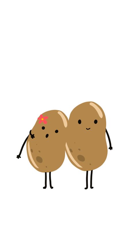 Potato Tattoo, Daughters Tattoo, Potato Party, Mommy Daughter Tattoos, Coffee Bar Party, Happy Potato, Insta Gif, Cute Potato, Loaded Baked Potatoes