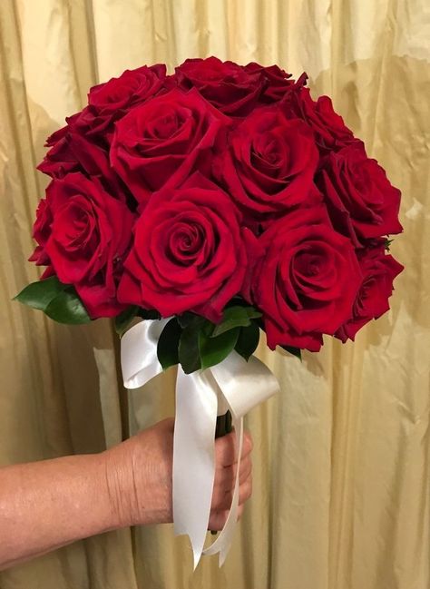 All Red Rose Bridal Bouquet, Red Roses Bouquet Quince, Bride Red Rose Bouquet, Wedding Red Roses Bouquet, Bride Bouquets Red Roses, Red Rose Bridesmaid Bouquet, Bride Bouquets Red, Wedding Bouquets Red Roses, Red Roses Wedding Decor