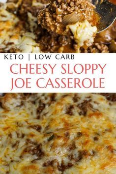 Cheesy Sloppy Joes, Healthy Sloppy Joes, Sloppy Joe Casserole, Keto Casseroles, Mushroom Casserole, Low Carb Casseroles, Sloppy Joes Recipe, Easy Weeknight Dinner, Sloppy Joe