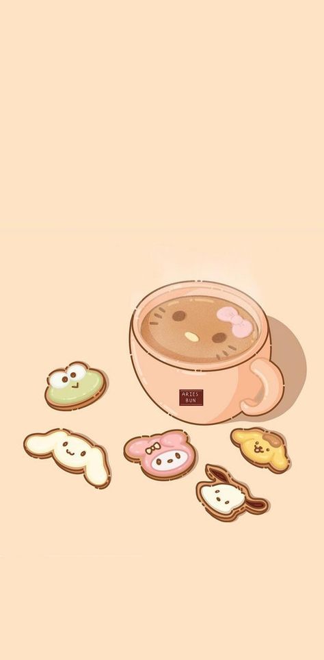 Backgrounds Sanrio, Cute Phone Backgrounds, Hello Kitty Cookies, 헬로키티 배경화면, Images Hello Kitty, Walpaper Hello Kitty, Cute Mobile Wallpapers, Iphone Wallpaper Kawaii, Iphone Wallpaper Fall