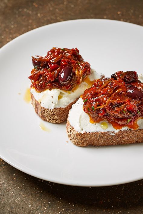 Roast Peppers, Curd Recipe, Toasted Bread, Roasted Peppers, Starters Recipes, Sweet And Sour, Shopify Store, Marketing Manager, Appetizer Snacks