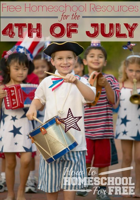 Teach about the 4th of July with this HUGE list of educational freebies! 4th Of July Parade, Independance Day, Free Homeschool, The Fourth Of July, Pool Parties, Patriotic Holidays, Old Glory, American Pride, July 4