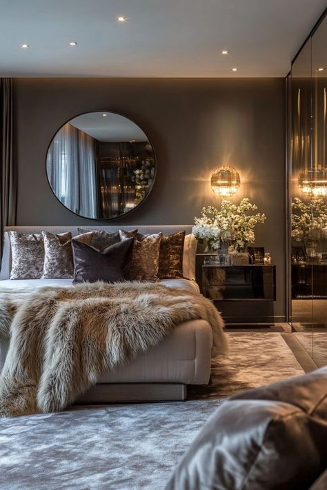 Mountain Bedroom, Glam Bedroom Decor, Flip Ideas, House Flip, Glam Bedroom, Classy Bedroom, Bedrooms Decor, Bedroom Decor Cozy, Apartment Decor Inspiration