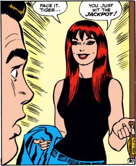 Mary Jane Watson as drawn by John Romita Sr. Mary Jane Spiderman, Comic Book Genres, Jane Watson, Mary Jane Watson, Spectacular Spider Man, Amazing Spider Man, Spiderman Comic, Jack Kirby, Gwen Stacy