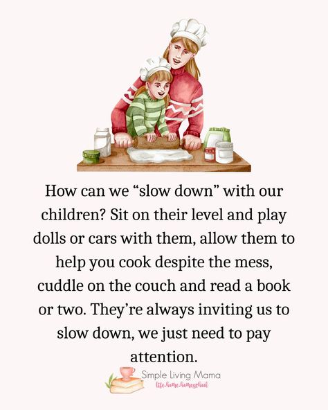 We only have so much time to savor with our kids. I know life is busy and it seems we need to run from one activity to another, but in reality we really need to slow down and enjoy these moments with our children. #slowliving #simpleliving #simplelivingwithkids #slowlifestyle #slowlivingmovement Slow Parenting, Life Skills Kids, Parenting Activities, Slow Morning, Mommy Things, Kids Inspo, Parenting Knowledge, Cuddling On The Couch, Conscious Parenting