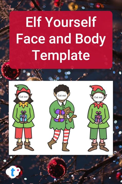 Elf Yourself Craft Template Cut Out | Twinkl Teaching Resources Elf Yourself Craft Template, Elf Yourself Craft, Elf Template, Elf Craft, Elf Christmas Card, Elf Crafts, Elf Face, Elf Yourself, Body Template