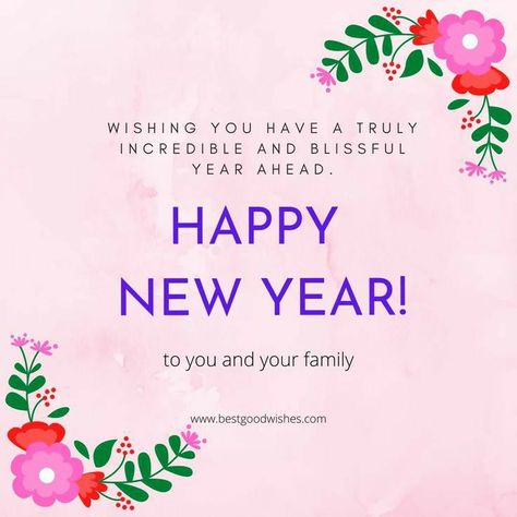 Happy New Year Wishes Messages Beautiful, Happynewyear Wishes, New Year Wishes For Family, Greeting Cards For New Year, New Year Card Messages, Newyear Wishes, 31st Night, New Year 2022 Wishes, New Year Wishes Cards