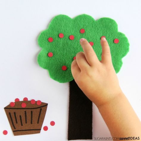 Apple fine motor strengthening activity and fall math with hands-on learning. Apple Tree Activity, Apple Study, Shape Matching Game, September School, Apple Math, Truck Crafts, Visual Tracking, Handwriting Activities, Occupational Therapy Activities