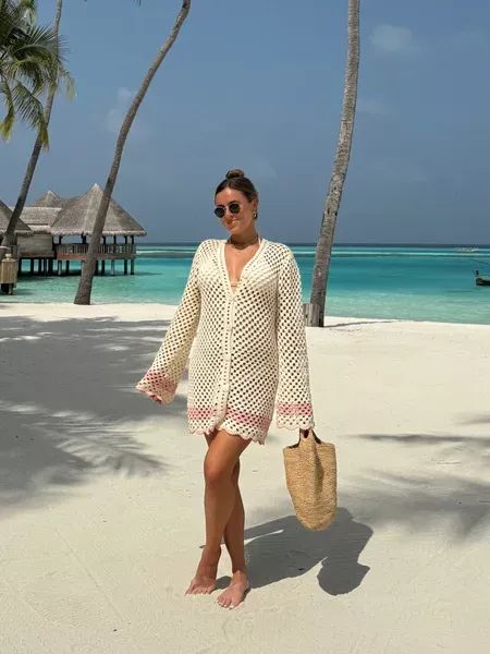 Obsessed with lightweight crochet knit dresses this year and lived in them this trip especially with my pregnancy bump! This resort wear dress was so easy to style for a vacation outfit. Tap to shop! Pregnancy Vacation Outfits, Babymoon Outfits, Pregnancy Bump, Crochet Knit Dress, Resort Wear Dresses, Knit Dresses, Crochet Mini Dress, Vacation Outfit, Babymoon