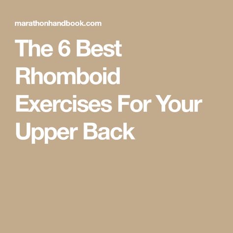 Rhomboid Exercises, Rowing Workout, Muscle Stretches, Stability Exercises, Barbell Row, Cable Row, Muscular Endurance, Resistance Band Workout, Strengthening Exercises