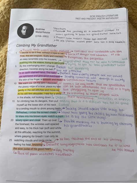 Grandfather Poem, English Literature Poems, Literature Poems, Revision Gcse, An Inspector Calls Revision, Gcse History, Inspector Calls, Gcse English Literature, Poem Analysis