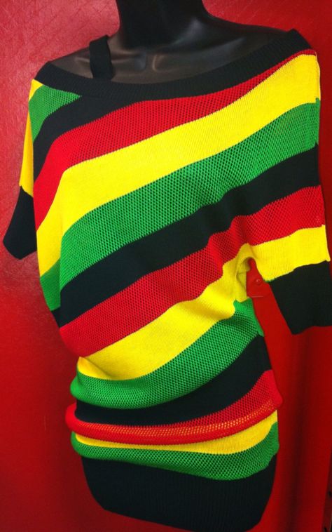 Hella cute shirt!! ❤️ #rasta #supercute Teenage Grunge, Rasta Birthday, Reggae Concert Outfit, Rasta Crochet Dress, Rasta Style Clothes, Rasta Clothes For Women, Rasta Crochet Outfit, Jamaican Dress, Rasta Fashion