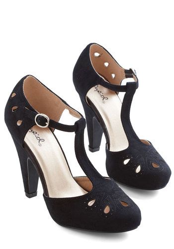 Unique & Cute Heels & Pumps | ModCloth Tenun Ikat, T Strap Shoes, Elegant Heels, T Strap Heels, Vintage Heels, Buckle Shoes, Shoe Closet, Crazy Shoes, Pretty Shoes