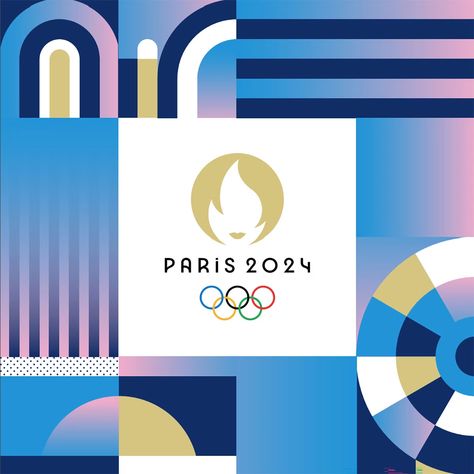 2024 Illustration Trends, Logo Trends 2024, 2024 Graphic Design Trends, Olympics Illustration, French Graphic Design, Illustration Trends, Olympics Graphics, Rock Games, Olympic Logo